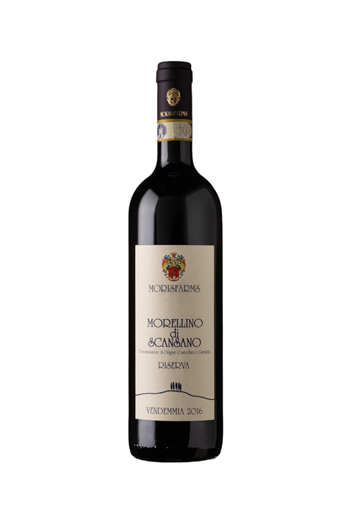 Morellino di Scansano <br>DOCG Riserva <br><h1 style="font-size: 18px;">Morisfarms</h1>
