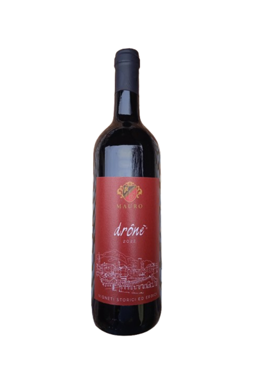 Droné barricato<br>Rosso di montagna<br><h1 style="font-size: 18px;">Az.Agr. Mauro Vini</h1>
