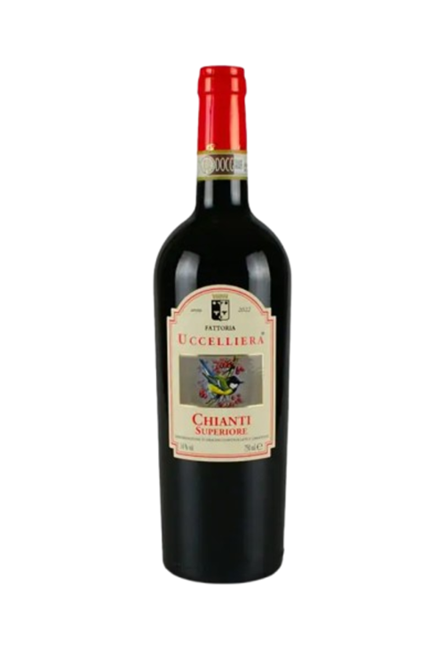 Chianti Superiore <br>DOCG<br><h1 style="font-size: 18px;">Fattoria Uccelliera</h1>